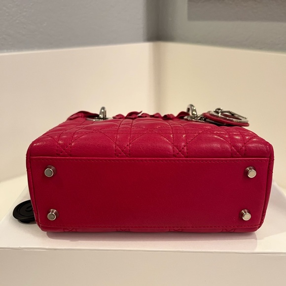 🎀Christian Dior Lady Dior Bag Bow Cannage Quilt Lambskin LIMITED EDITION - Picture 13 of 17